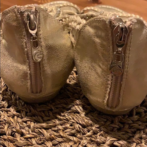 G By Guess Gold Sandals - Picture 3 of 6